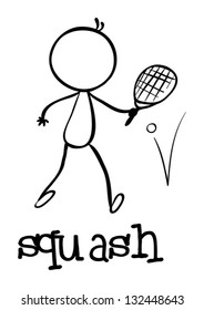 Ilustración de una simple figura deportiva