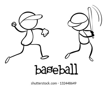 Illustration of a simple sporting figure