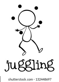 Ilustración de una simple figura deportiva
