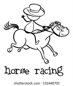 Illustration of a simple sporting figure