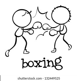 Illustration of a simple sporting figure