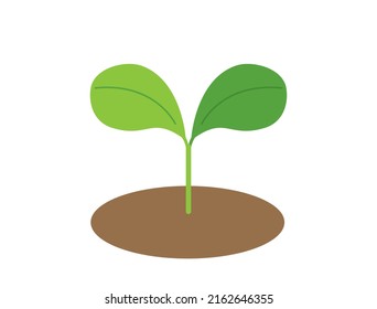It is an illustration of a simple sprout.