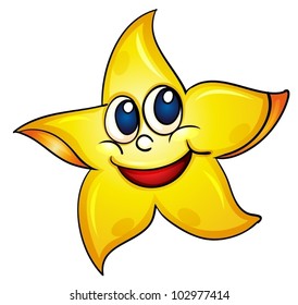 illustration of a simple starfish