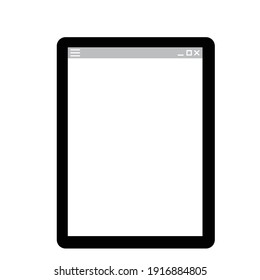 Illustration of a simple tablet PC