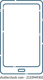 Illustration of a simple tablet or smartphone frame
