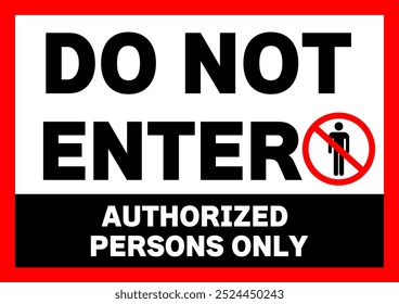 Illustration of simple text no trespassing