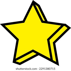 Illustration of a simple three-dimensional star