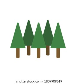 Illustration of a simple tree lined up