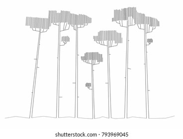 Illustration of simple trees