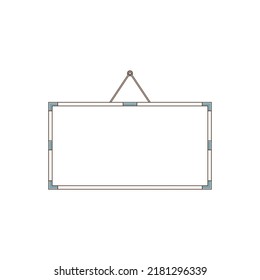 Ilustración de una pizarra simple montada en la pared