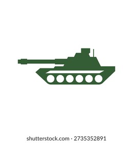 Illustration of a simple war tank vector