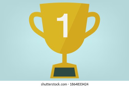 Illustration of a simple winning trophy