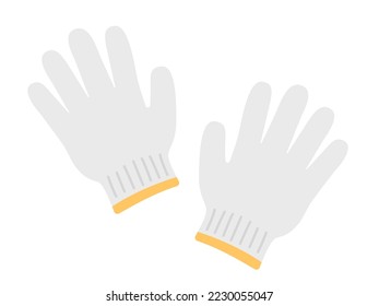 Illustration of a simple work gloves.