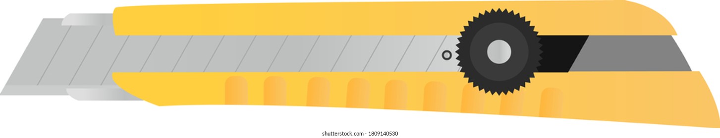 Ilustración de un simple cortador amarillo