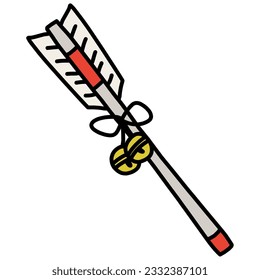 Illustration of a simply deformed dharma arrow