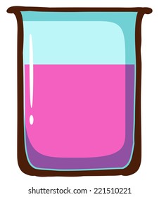 Illustration of a single beaker