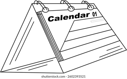 The Illustration of Single Calendar
