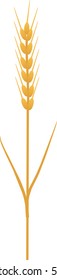 Illustration of single ear of wheat