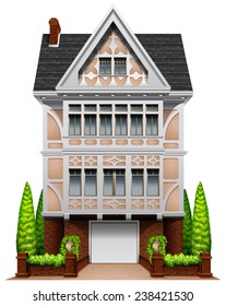 Illustration of a single house 