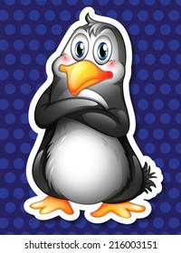 Illustration of a single penguin