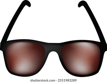illustration of single sunglasses vector design on a white background