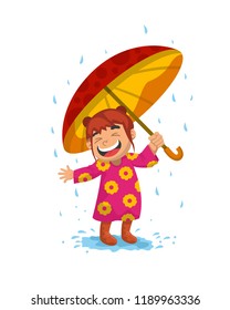 the illustration of a sister is having a rainy day