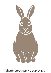 Ilustración de un conejo sentado