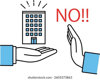 Illustration of a situation where a company's business succession or introduction is declined