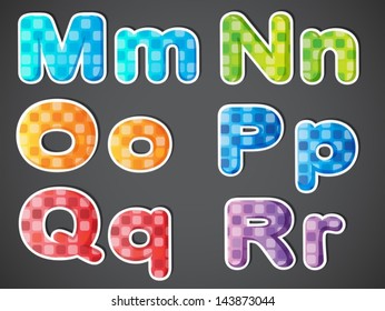 Illustration of the six letter on a gray background