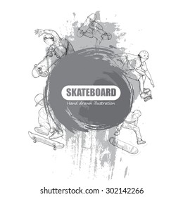 Illustration of Skateboard.