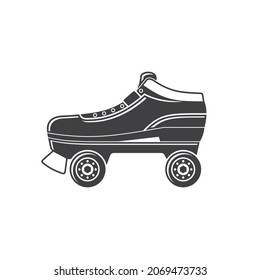 illustration of skates, sport, vector art.