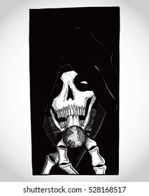 It is an illustration of the skeleton.