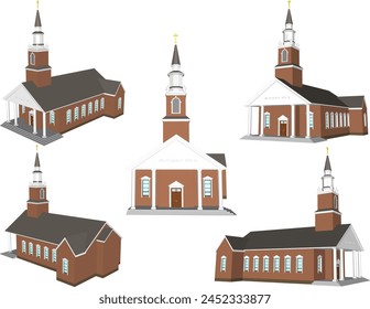 illustration sketch design vector image of the holy church building of Catholic Christians