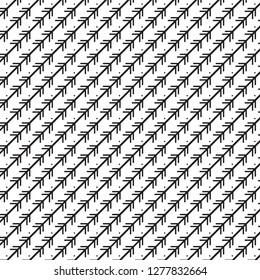 Illustration of Sketch Handmade repetition Doodle Vector Arrow Background 