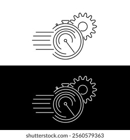 Illustration of skills in Time Management. flat style vector. eps 1