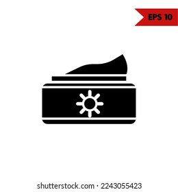 illustration of skincare glyph icon