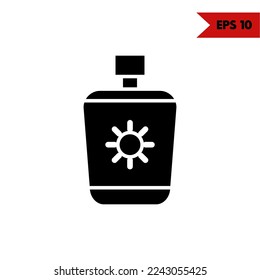 illustration of skincare glyph icon