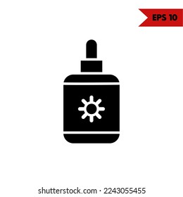 illustration of skincare glyph icon