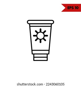 illustration of skincare line icon