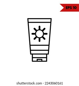 illustration of skincare line icon