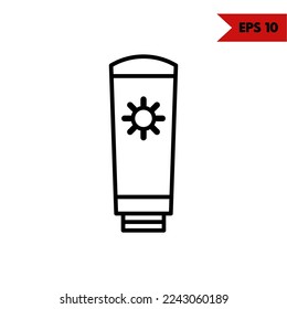 illustration of skincare line icon