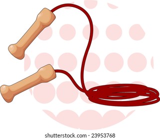 Illustration of skipping rope,	