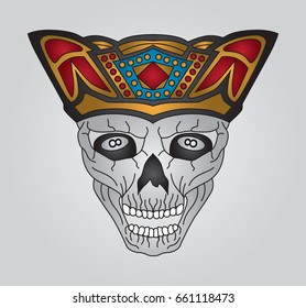 illustration skull
