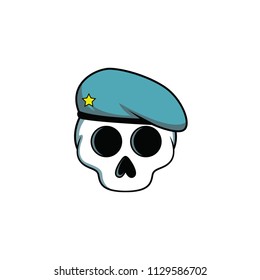 illustration of the skull of the army
