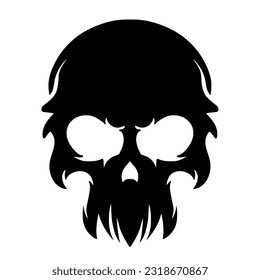 Illustration skull art mascot logo design for team and merch