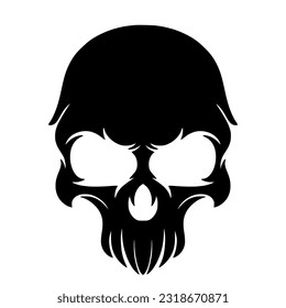 Illustration skull art mascot logo design for team and merch