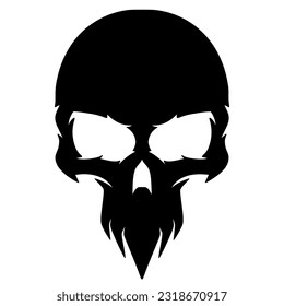 Illustration skull art mascot logo design for team and merch