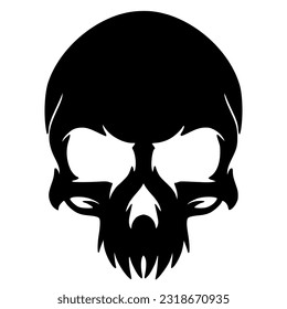Illustration skull art mascot logo design for team and merch