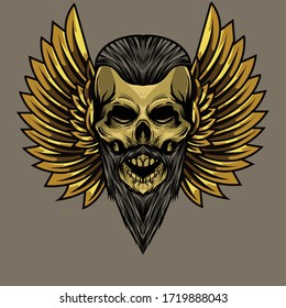 illustration of skull available for your custom project
