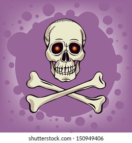 illustration with skull and crossbones